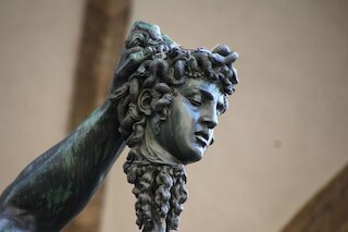 Haupt der Medusa, Perseus von B. Cellini &copy; Gianni Carredu cw