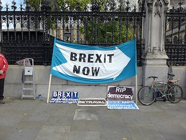 Brexit Banner, Westminster, London © ChiralJon