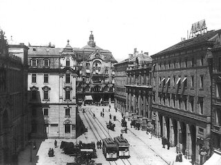 Friedrichsbau, Hotel Royal, Hauptbahnhof, um 1905 &copy; privat