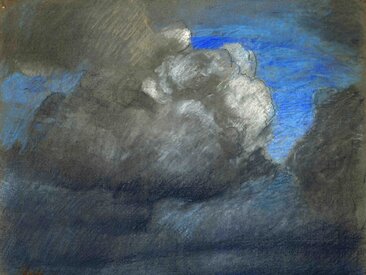 Gustav Schönleber, Gewitterstimmung bei la Panne (Ausschnitt), 1889 © Städtische Galerie Bietigheim-Bissingen