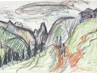 Ernst Luwdig Kirchner, Landschaft mit Tinzenhorn, 1919-20 (Ausschnitt) &copy; Staatsgalerie Stuttgart
