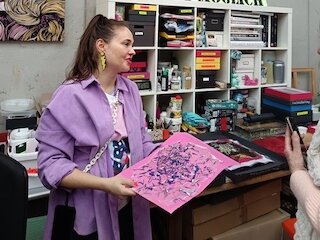 Atelierbesuch D. Zimmermann &copy; Susanne Jacob