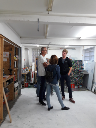 StudioWALK, Atelierbesuch bei D. Bopp und F. Treiber &copy; Susanne Jakob