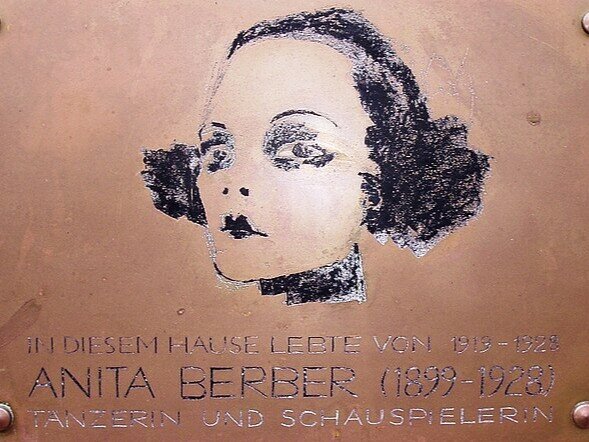 Gedenktafel Anita Berber, Berlin-Wilmersdorf © Wikinaut cw