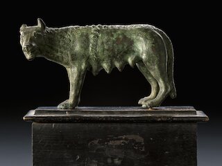 Kapitolinische Wölfin, nach antikem Vorbild, Italien, 17. Jh. &copy; Landesmuseum Württemberg, Foto H. Zwietasch
