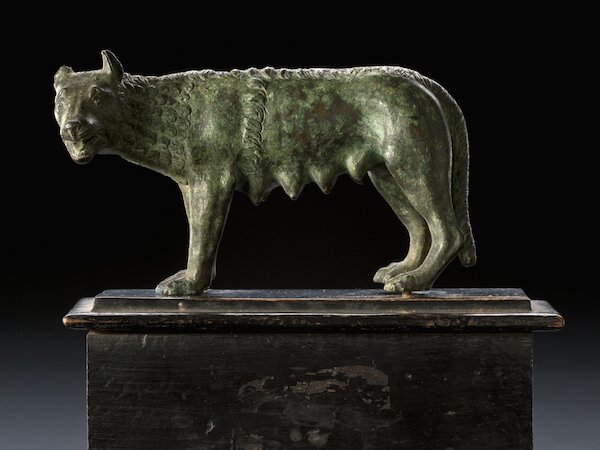 Kapitolinische Wölfin, nach antikem Vorbild, Italien, 17. Jh. &copy; Landesmuseum Württemberg, Foto H. Zwietasch