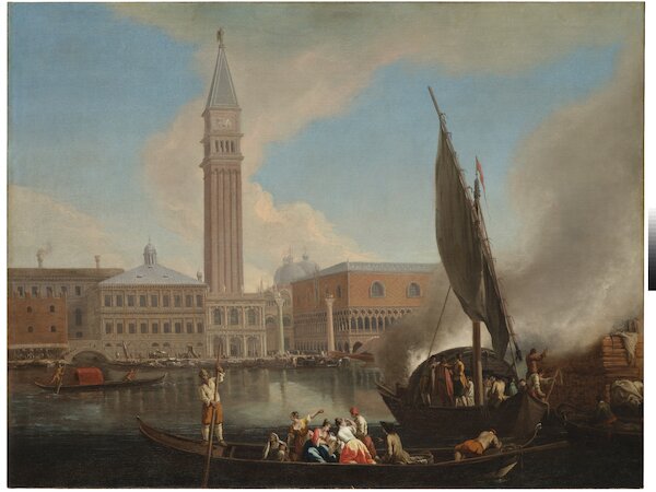 Johan Richter, Das Becken von San Marco um 1730-35 &copy; Staatsgalerie Stuttgart