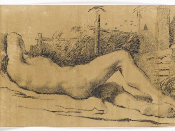 Carlo Maria Gennari, liegender männlicher Akt, um 1760-70 (Ausschnitt) &copy; Staatsgalerie Stuttgart
