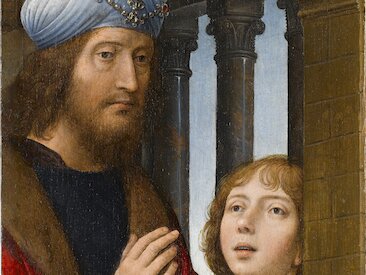 Hans Memling, Bathseba, König David und ein Knabe, um 1485