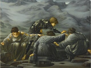 Edward Burne-Jones, Perseus und die Graien, 1892 &copy; Staatsgalerie Stuttgart