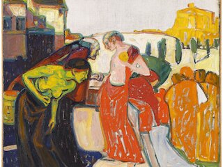 Adolf Hölzel, Komposition (Orientalische Szene) &copy; Staatsgalerie Stuttgart