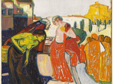 Adolf Hölzel, Komposition (Orientalische Szene) &copy; Staatsgalerie Stuttgart