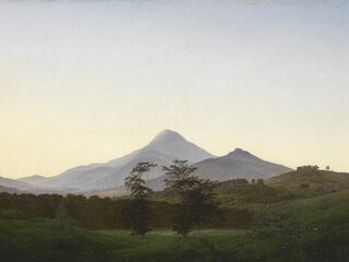 Caspar David Friedrich, Böhmische Landschaft (Ausschnitt), um 1808