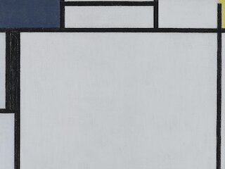 Piet Mondrian, Komposition im Quadrat (Ausschnitt), 1922 &copy; Staatsgalerie Stuttgart