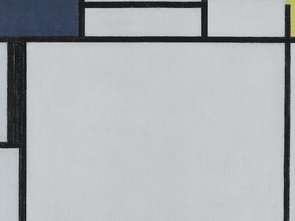 Piet Mondrian, Komposition im Quadrat (Ausschnitt), 1922 © Staatsgalerie Stuttgart