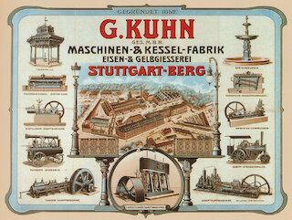 Werbeplakat der Firma Kuhn, 