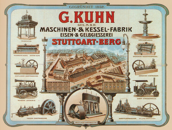 Werbeplakat der Firma Kuhn, 